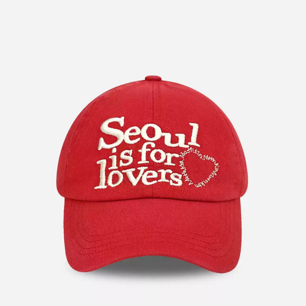 Korean-style Fashionable Embroidered Three-row Letter Heart-shaped Embroidery Baseball Cap, Suitable For Both Men And Women, Versatile For Daily Commuting And Casual Wear.