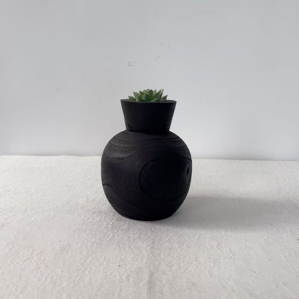 Minimalist Wooden Vase Creative Home Decor Piece