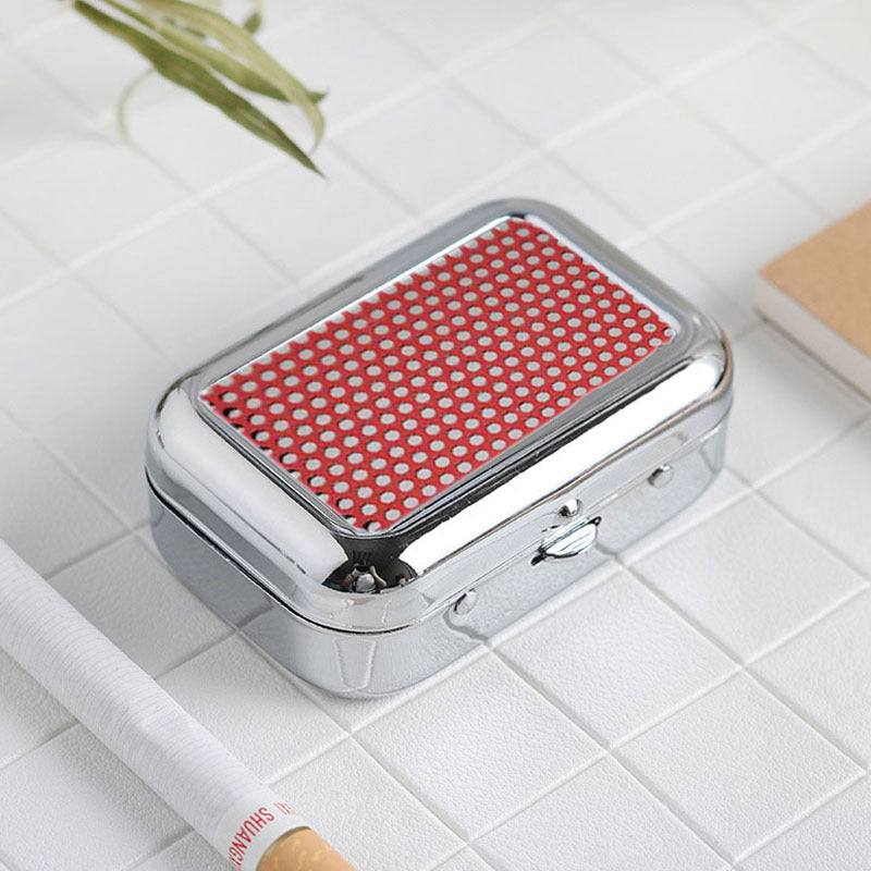 Creative Mini Metal Pocketable Ashtray Car Outdoor Smoking Set Accessories