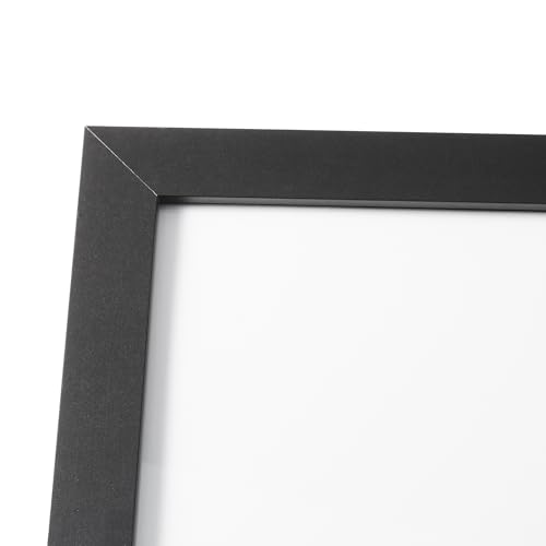 Amazon Basics Rectangular Wood Poster Frame, 18" x 24", Black