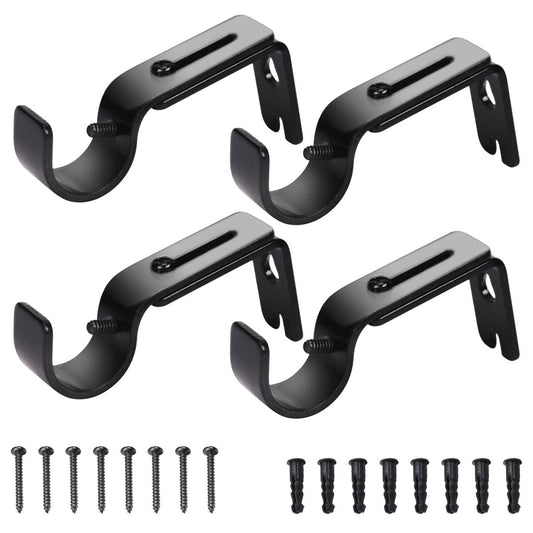 4-piece Curtain Rod Mounting Set For Reliable Curtain Installation – Party Supplies