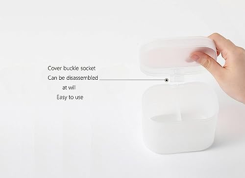 Sprigold home transparent cotton pads/swabs large capacity storage box with PP(polypropylene) material, easy to use and ta...