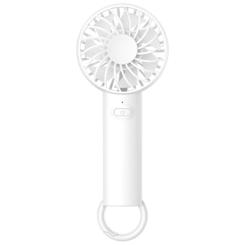 Lamicall Mini Portable Fan, 3 Speed Handheld Fan, Rechargeable Battery Personal Fan Makeup Eyelash Dryer Small Desk Fan fo...