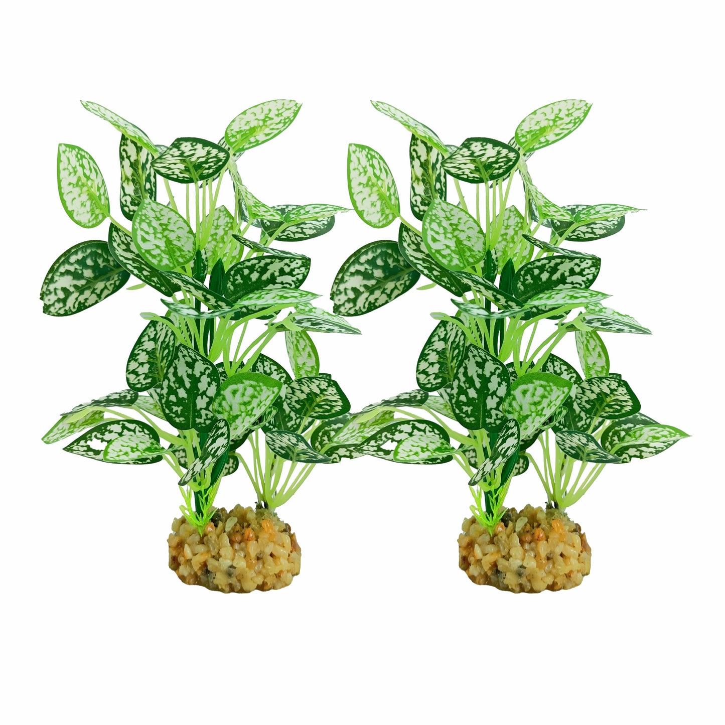 Silk Aquarium Plants 2-Pack, 8.6-inch Artificial Aquarium Silk Plants -  Simulated Fish Habitat Decor, Safe Silk Plants For Aquariums Fish Fishbowl