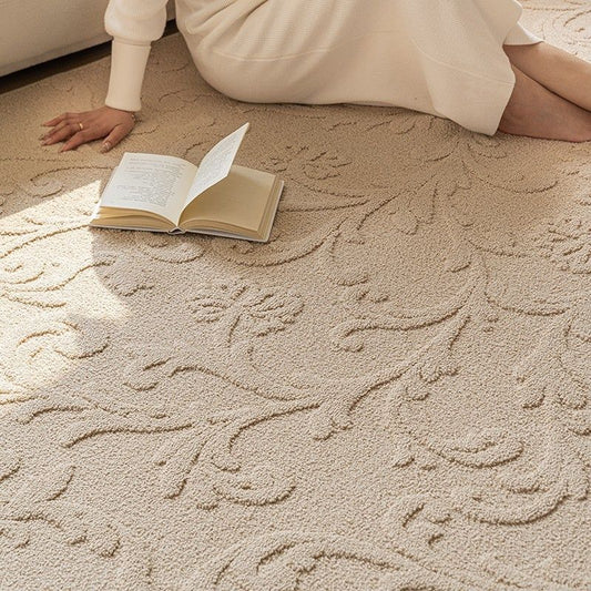 American-style Pastoral Three-dimensional Relief Living Room Carpet Waterproof Anti-fouling Disposable Easy-care Bedroom Bedside Sofa Table Carpet