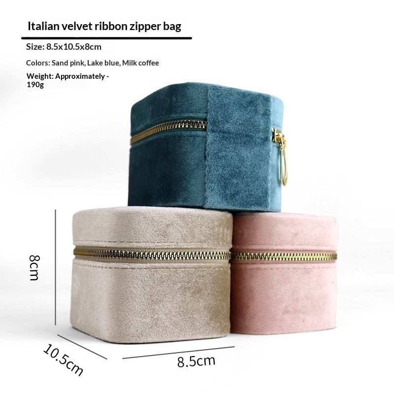 Creative Portable Mirror Mini Ring Storage Box