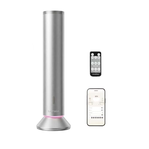 Waterless Essential Oil Diffuser – Smart App & Remote Control, 4000 Sq Ft Coverage, Quiet Aroma Diffuser for Large Room Ho...