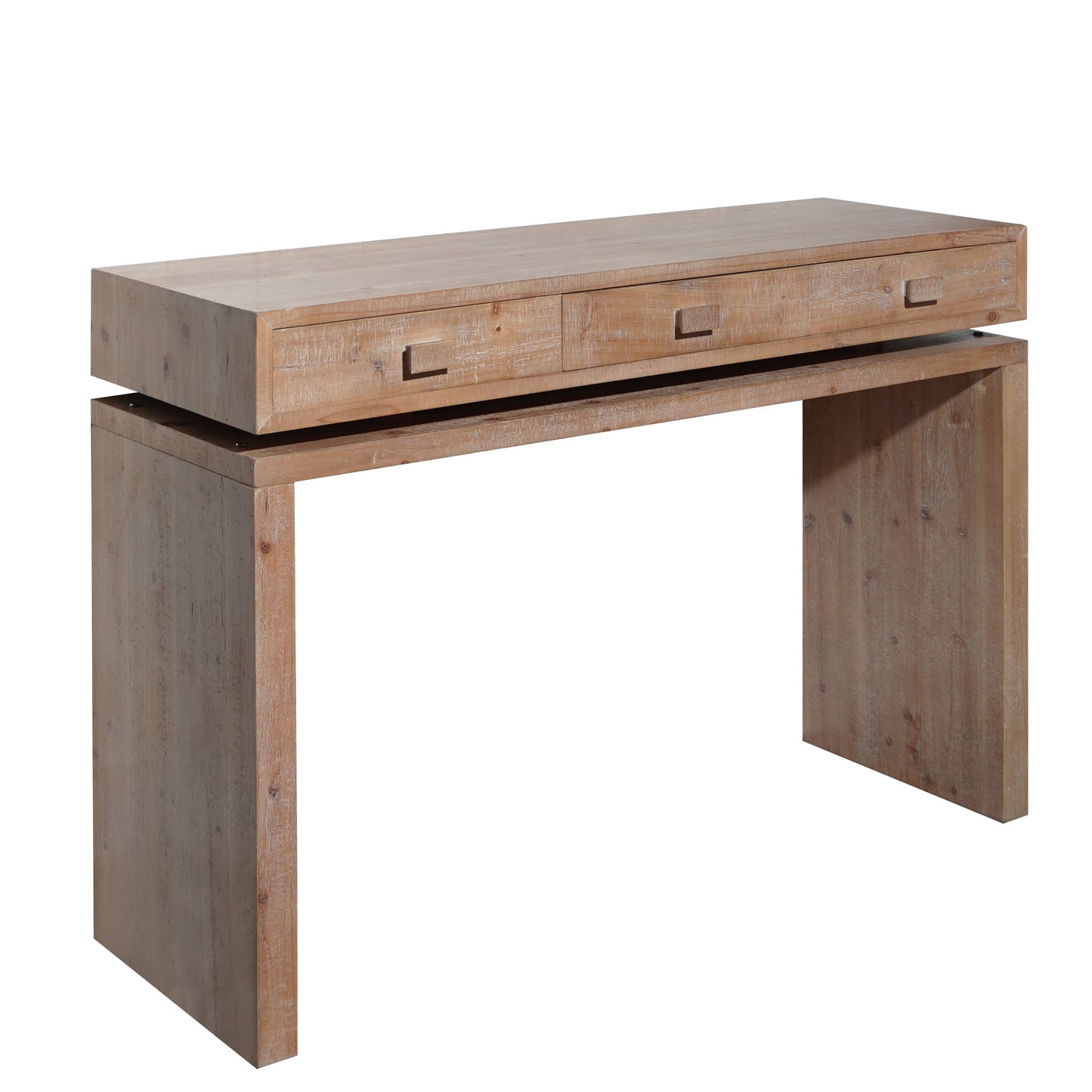 Rustic Wooden Console Table With 3 Drawers, 47in Entryway Table With Drawers, Wood Console Table For Entry Way, Hallway,Foyer, Corridor, Office