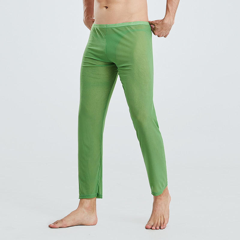 Mesh Men's Semi Transparent Loose Yoga Pants