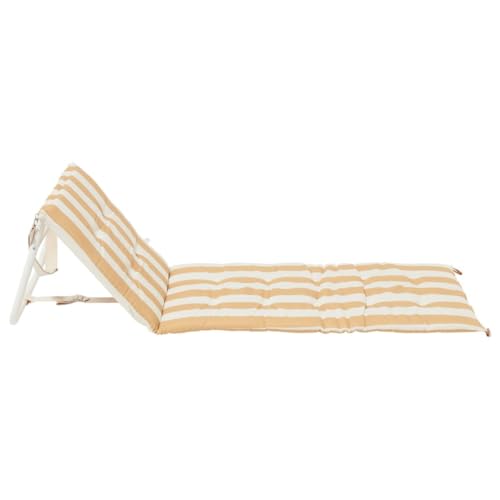 Sunnylife Foldable Outdoor Chair — Reclining Beach Chair for Adults with Carry Bag, Adjustable Backrest, Water-Resistant C...