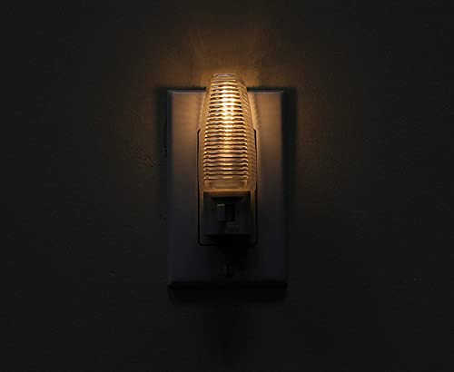 Kingman Night Light Wall Plug in with On/Off Switch Warm White UL Listed, 120V 4W (1 Pack)