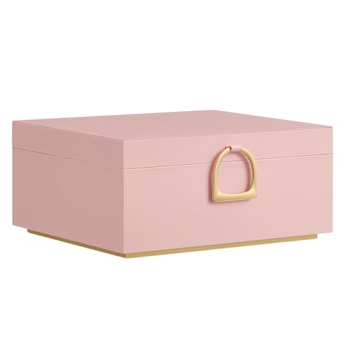 SONGMICS 2-Layer Jewelry Box, Jewelry Organizer with Handle, Removable Jewelry Tray, Jewelry Storage, Floating Effect, 8.1...