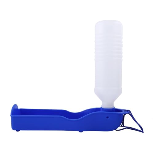 Pet Dog Travel Water Bottle Foldable Dog Water Dispenser Portable Dog Water Bottle with Drinking and Feeding Function(500M...