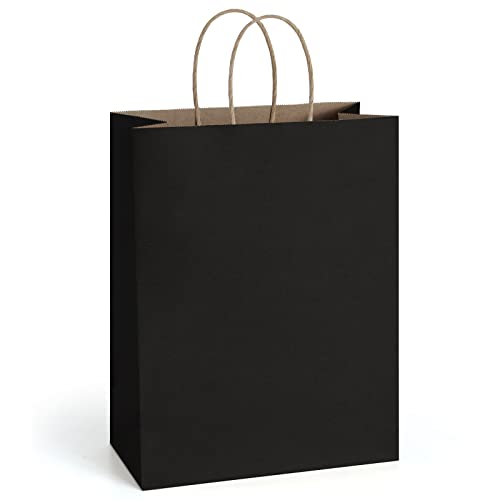 BagDream Gift Bags 10x5x13 25Pcs Kraft Paper Shopping Bags with Handles, for Gifts, Business, Merchandise, Retail, Party F...