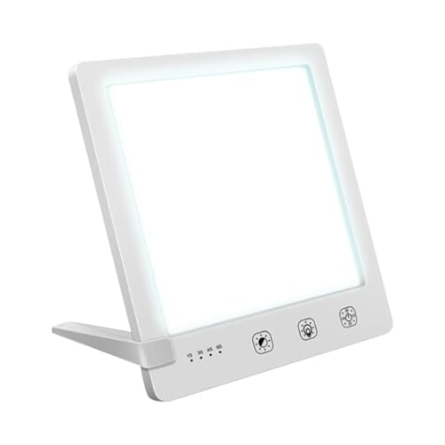 Lumo Therapy Light Therapy Lamp - 10000 Lux HappyLight, UV-Free LED Bright White Light with Adjustable Brightness, Timer &...
