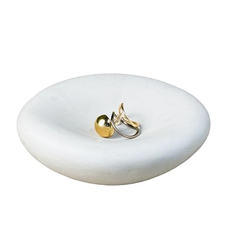 Zitiyade 6.3 Inch Cloud Bowl, Decorative Concrete Bowl for Home Decor, Key Tray for Entryway Table, Concretes Jewelry Tra...