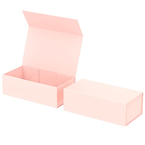 MONDEPAC Gift Box 12" x 6" x 4",Large Gift Box with Lid, Pink Boxes for Presents,Birthday,Valentine's Day,Mother's Day,Chr...