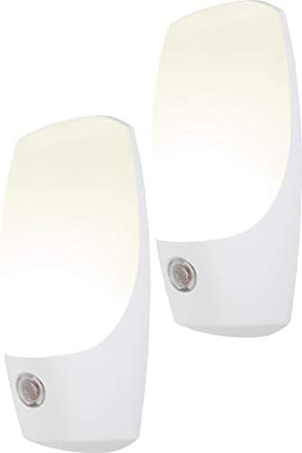 Energizer LED Automatic Night Lights, Plug-in, Soft White, Light Sensing, On at Dusk, Off at Dawn, Energy Efficient, Ideal...