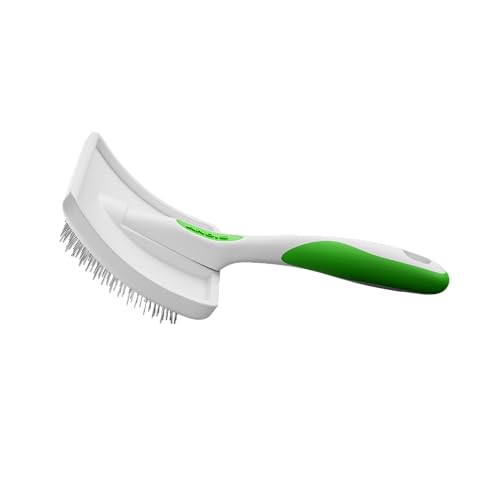 Andis 68540 Self-Cleaning Animal Slicker Brushes with Curved Stainless-Steel Bristles for All Breeds - Reduces Shedding by...