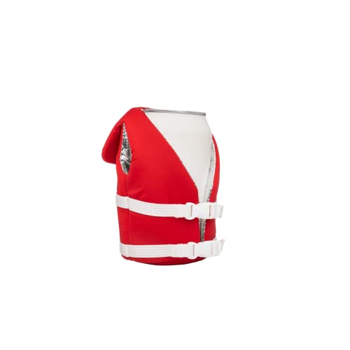 Puffin - The Buoy Beverage Life Vest - Insulated Can Cooler, Flag Red