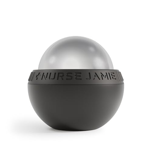 Nurse Jamie Super-Cryo Massaging Orb – Stainless Steel Roller for Face & Body – Long-Lasting Cooling & Warming Therapy for...
