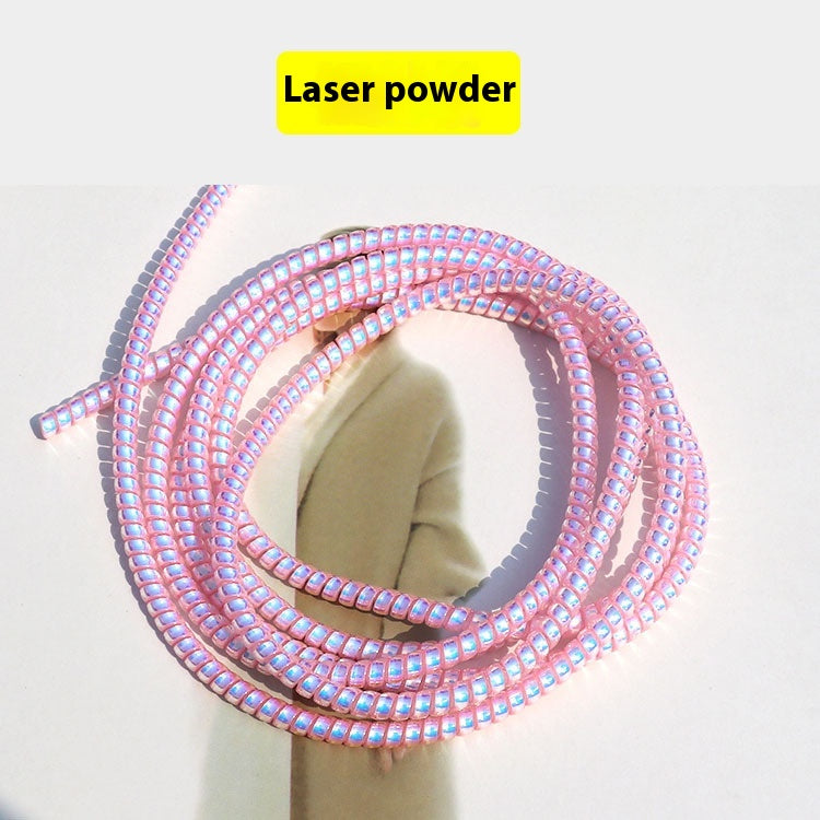 Laser Mobile Phone Charging Cable Winding Spring Rope Protective Case