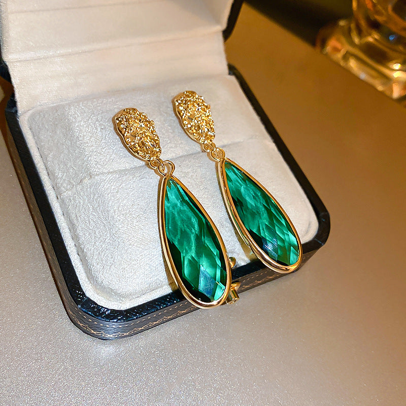 French Vintage Style Earrings For Women Silver Needle Studs Elegant Premium