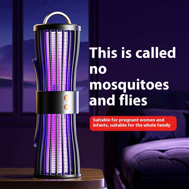 Electric Shock Charging Portable Automatic Purple Light Mosquito Killing Lamp