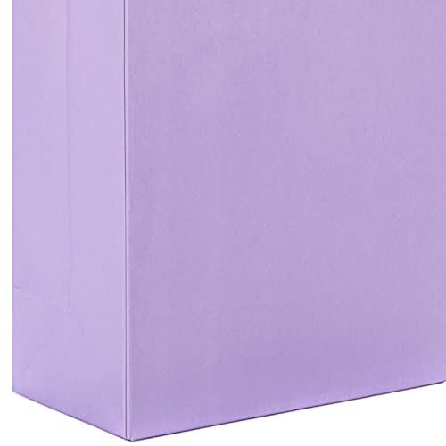 Hallmark Recyclable Gift Bag Assortment (8 Bags: 3 Small 6", 3 Medium 9", 2 Large 13") Pastel Blue, Pink, Yellow, Purple, ...