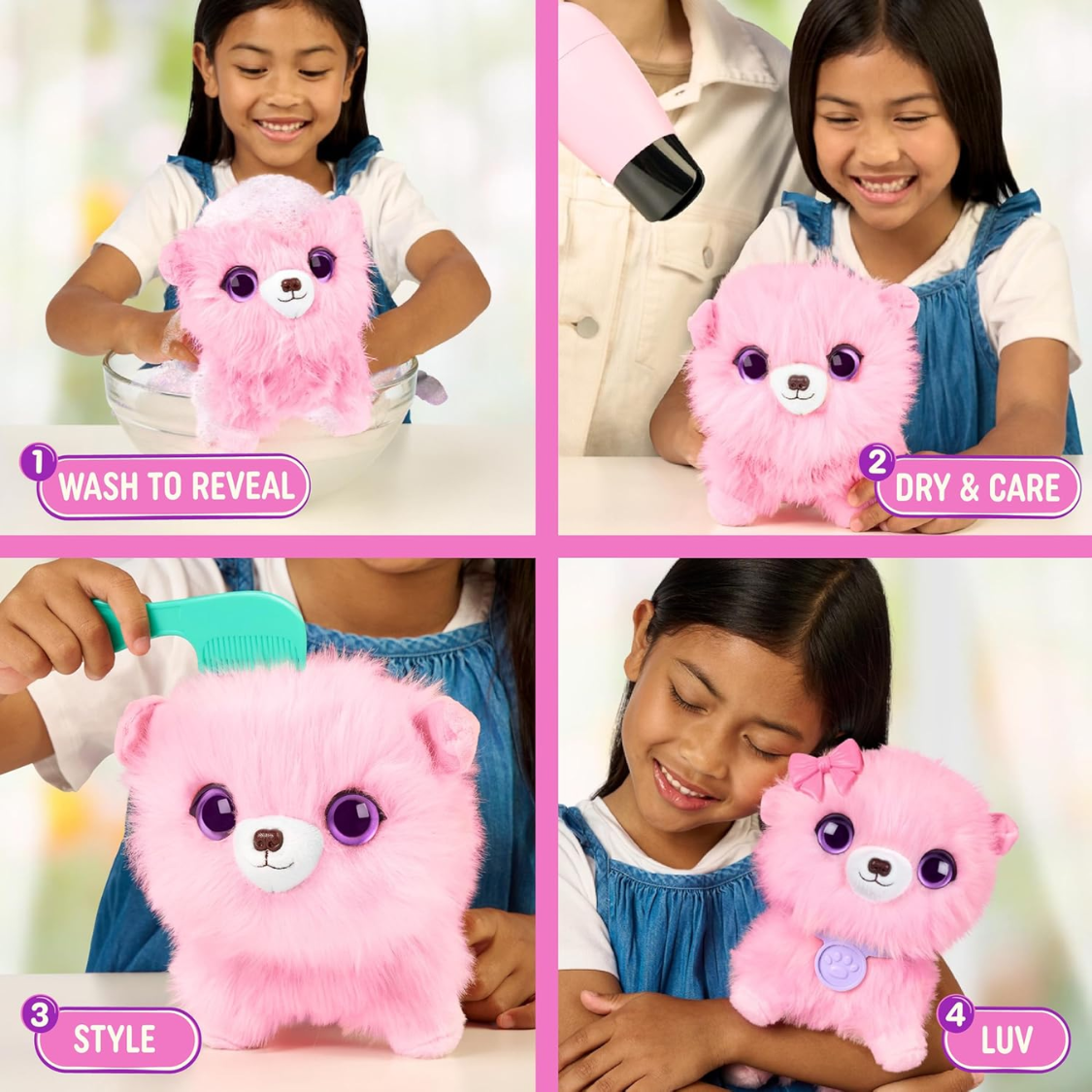 Surprise Pet, Mystery Plush Toy, Wash To Reveal Wash To Reveal 1 Of 3 Rescue Pets