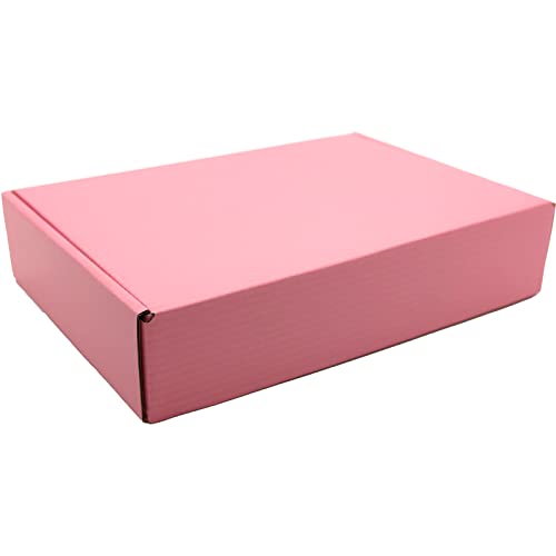 Lmuze 9x6x2 inches Small Shipping Boxes Set of 50 - Pink Mailer Corrugated Cardboard Boxes for Shipping Packaging Mailing ...