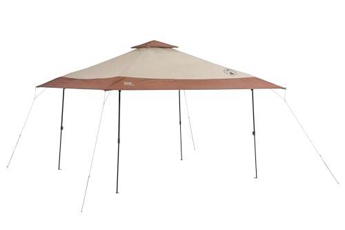 Coleman 13x13ft Instant Canopy Sun Shelter, Portable Shade Tent Sets Up in 3 Minutes, Vented Roof for Airflow & UPF 50+ Su...