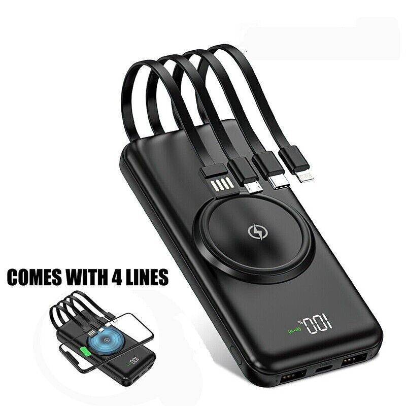 20000mAh Power Bank Fast Charger Battery Pack Portable 5 USB For Mobile Phone UK
