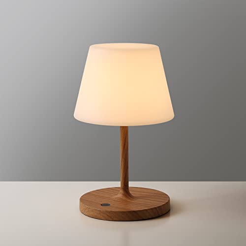 WEILAILUX Outdoor Battery Operated Table Lamp Waterproof, 4000mAh Cordless Table Lamp Rechargeable, Touch Dimmable Desk La...