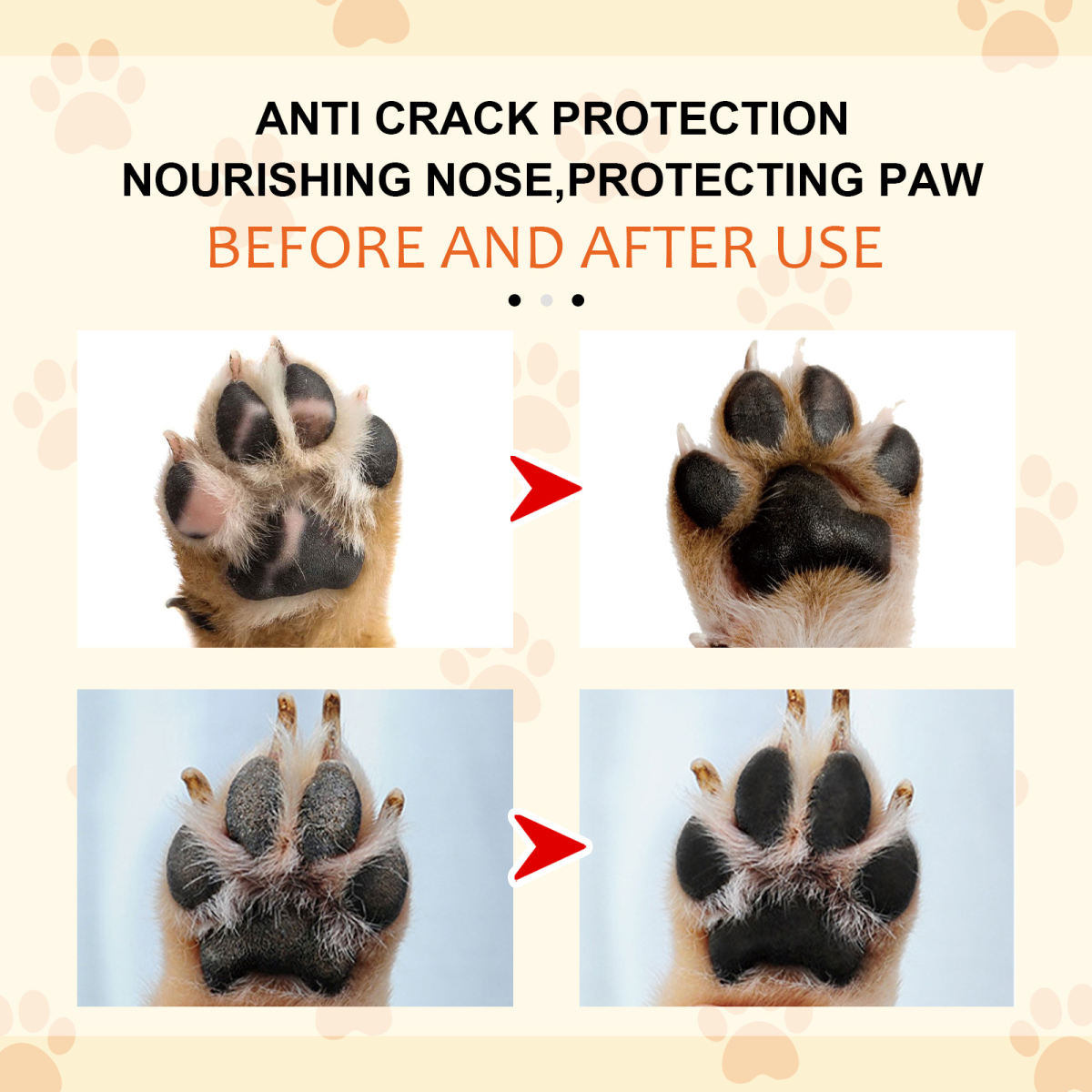 Pet Moisturizing Paw Balm For Preventing Cracking And Nourishing Paws