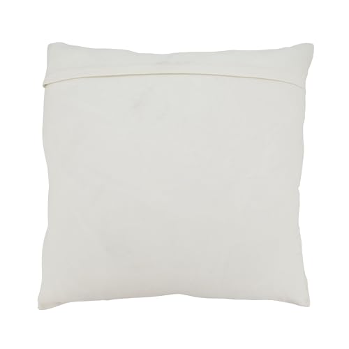 SARO LIFESTYLE Beautiful Embroidered Floral Pillow Cover, 20"x20", Multi