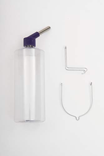 Lixit Standard Cage Water Bottles for Rabbits, Ferrets, Guinea Pigs, Hamsters, Rats, Mice and Other Small Animal's (32 Oun...