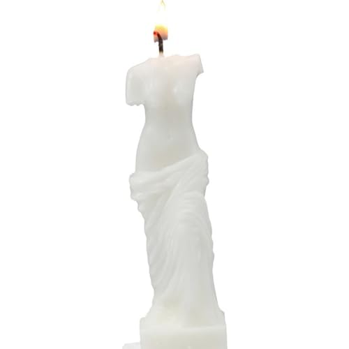 NatureMan 2 Pcs Venus Statue Scented Candle, Aroma Soy Wax Decorative Candle for Table Photo Prop Birthday Gift, for Medit...