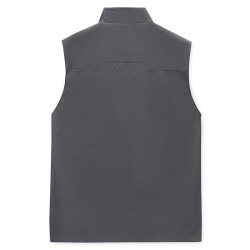 MANLUODANNI Men's Lightweight Vest Sleeveless Outdoor Work Jacket for Travel Hiking Running