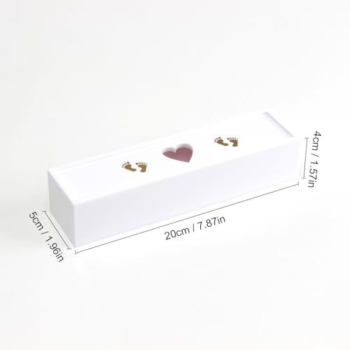 Lxmxgk Pregnancy Test Keepsake Box, Pregnancy Acrylic Announcement Gift, Surprise Pregnancy Announcement Box, Baby Memory ...