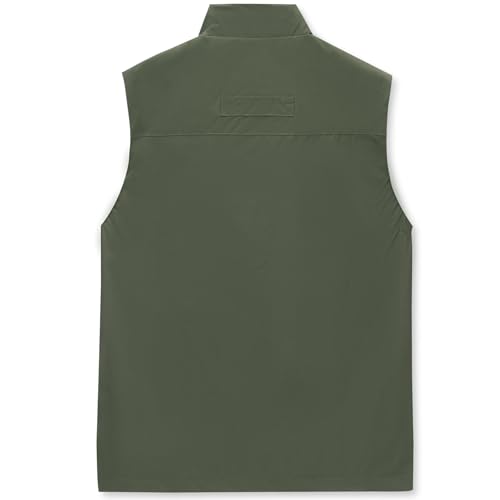 MANLUODANNI Men's Lightweight Vest Sleeveless Outdoor Work Jacket for Travel Hiking Running