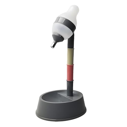 NACOCO Pet Standing Water Dispenser Cat Dog Standing Bowl with Detachable Pole Automatically Feeding Water Height Adjustab...