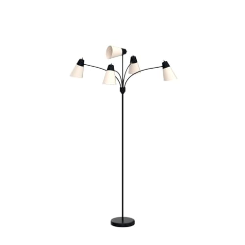 FOLKSMATE LED Floor Lamp, Medusa Multi Head Modern Tall, Rustic Adjustable Reading Standing Light for Living/Kids Room, Be...