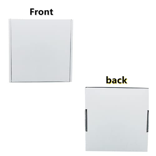 6x6x2 inch Small White Mailers Boxes Pack of 35 Recyclable Corrugated Gift Box for Packaging Shipping