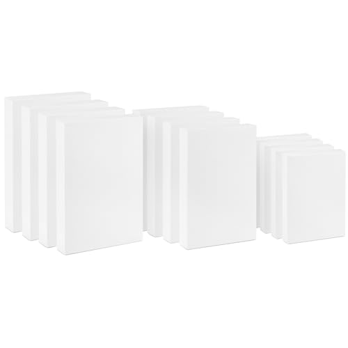 Hallmark White Gift Boxes, Assorted Sizes (12 Boxes with Lids: 4 Small 11", 4 Medium 14", 4 Large 16") for Valentine's Da...