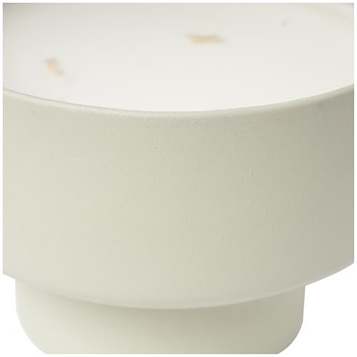 Deco 79 Metal Decorative Candle White Sage Scented Matte 50 oz 3 Wick Aromatherapy Candle with White Wax, Wax Aromatherapy...