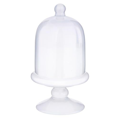 47th & Main Scented Candles Matte Cloche Footed Decorative Glass Candle for Home Decor, 3.25" Dia x 6.5" Tall, White/Cashm...