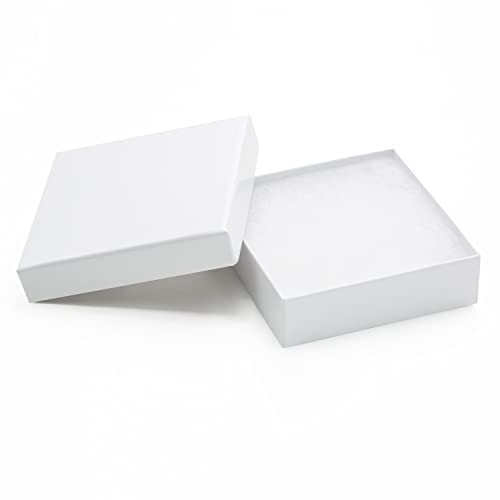 Magicool Hanger Magicool 20 Pack 3.5x3.5x1 Inch Cardboard Jewelry box Necklaces,Bracelets,Earrings,Small Gift Packaging,Je...
