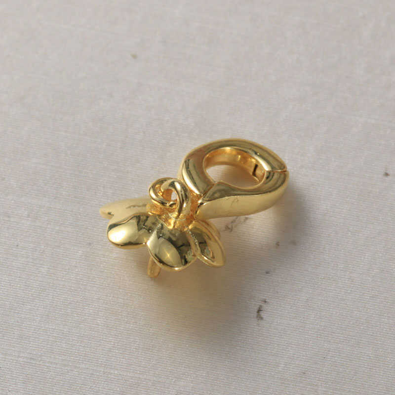 DIY Pearl Accessories New S925 Sterling Silver Flower Design Hollow Ring Pendant Hollow Holder Fashion Fresh And Exquisite