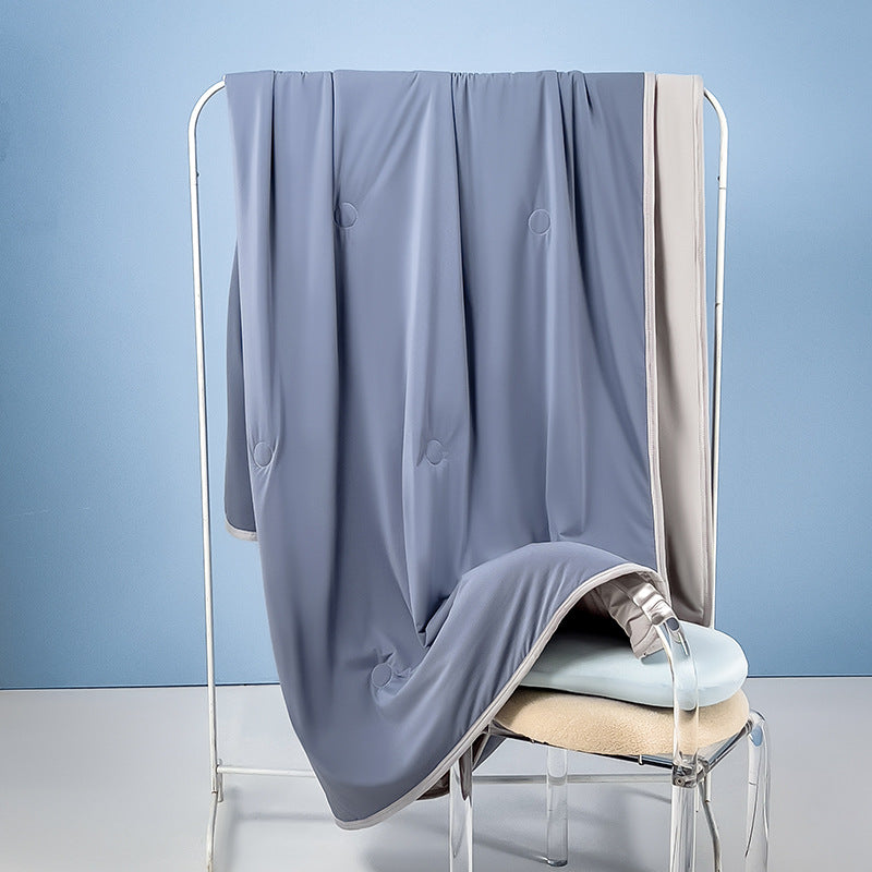 Class A Maternal InfantGrade Cooling Silk Summer Quilt MachineWashable For Single Or Double Beds